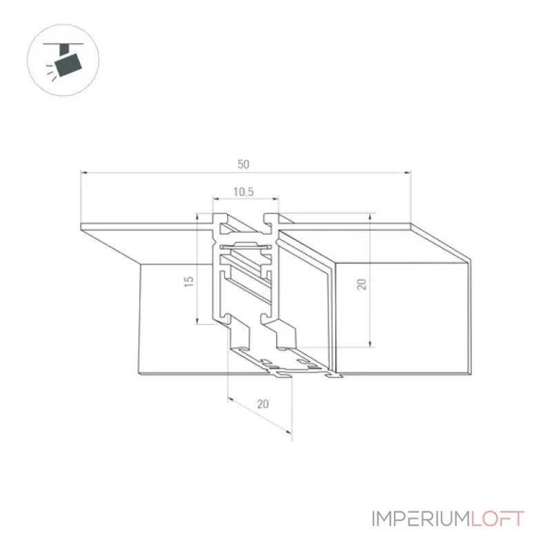 Коннектор угловой MAG-MICROCOSM-CON-FDW-L90-INT (WH) (IP20) Arlight 062721