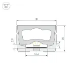 Гибкий профиль WPH-FLEX-3020-TOP-S16-20m WHITE Arlight 062840