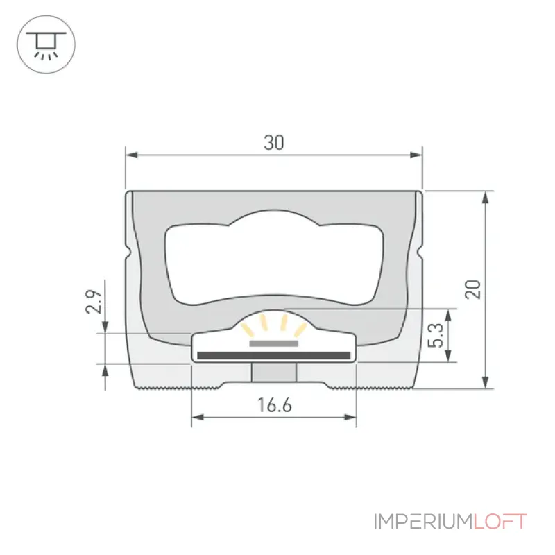 Гибкий профиль WPH-FLEX-3020-TOP-S16-20m WHITE Arlight 062840 Гибкий профиль WPH-FLEX-3020-TOP-S16-20m WHITE Arlight 062840