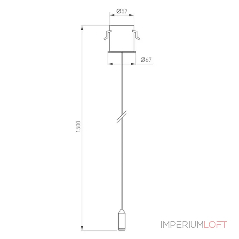 Потолочная чаша MAG-ORIENT-CANOPY-BUILT-L1500 (WH) Arlight 062960
