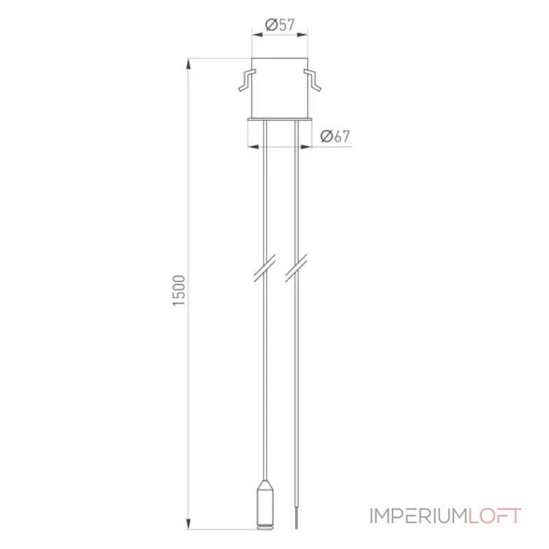 Потолочная чаша MAG-ORIENT-CANOPY-BUILT-POWER-L1500 (WH) Arlight 062961