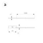 Коннектор питания MAG-MICROCOSM-CON-POWER-1500 (WH) (IP20) Arlight 062992