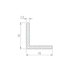 Уголок ARH-W10x10x12-3000 WHITE Arlight 063305