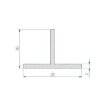 Профиль Т-образный TECH-3020-3000 WHITE Arlight 063470