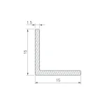 Уголок ARH-W15x15x15-3000 WHITE Arlight 063522