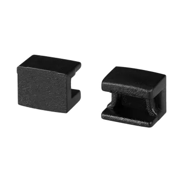 Заглушка PLINTUS-FANTOM-BENT BLACK глухая Arlight 043662