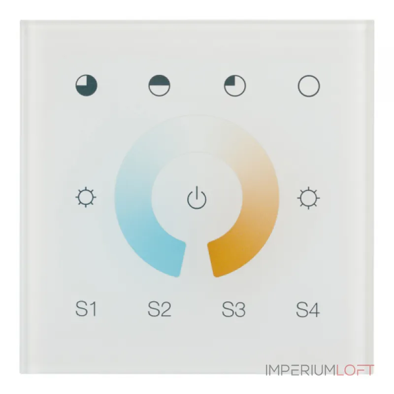 Arlight INTELLIGENT ARLIGHT Сенсорная панель DALI-901-11-1G-4SC-MIX-DT8-IN White BUS/230В INTELLIGENT IP20 037196