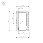 Arlight Профиль SL-MINI-6-H9-2000 ANOD OLIVE GREY Алюминий 038203