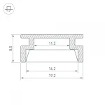 Arlight Профиль HR-2000 ANOD Алюминий 019190