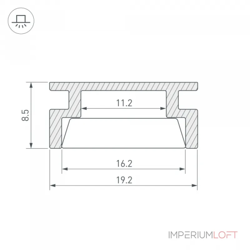 Arlight Профиль HR-2000 ANOD Алюминий 019190 Arlight Профиль HR-2000 ANOD Алюминий 019190