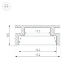 Arlight Профиль HR-2000 ANOD Алюминий 019190