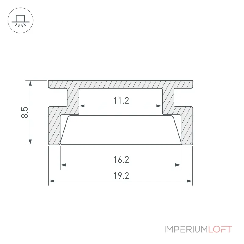 Arlight Профиль HR-2000 ANOD Алюминий 019190 Arlight Профиль HR-2000 ANOD Алюминий 019190