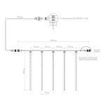 Arlight Светодиодная гирлянда ARD-ICEFALL-CLASSIC-D12-500-5PCS-CLEAR-72LED-LIVE WHITE 230В 6Вт Ardecoled IP65 026049