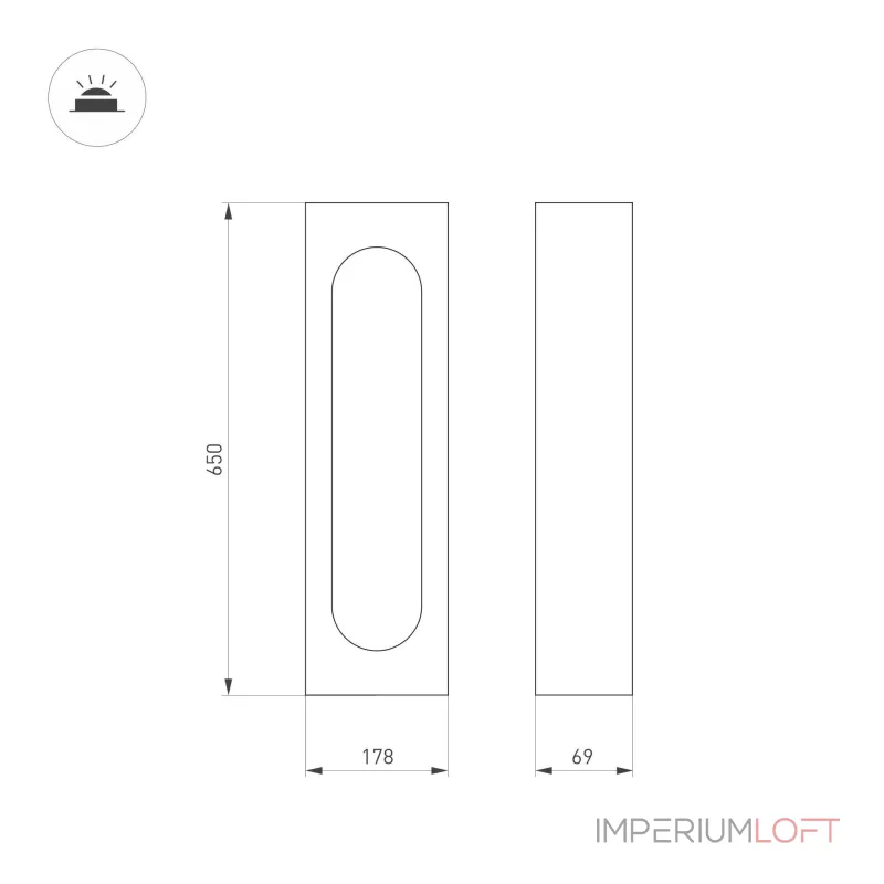 Arlight Светильник LGD-MUSE-BOLL-H650-12Вт Warm3000 DG 296 deg 230В IP65 037524