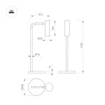 Arlight Светильник SP-VERDI-FLOOR-3Вт Warm3000 BK 20 deg 230В IP20 051672