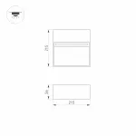 Arlight Светильник LGD-TRACE-S215x215-8Вт Warm3000 GR 60 deg 230В IP65 029958