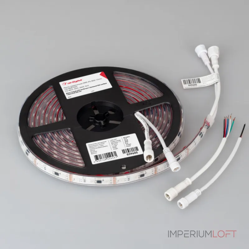 Arlight Лента герметичная DMX-PS-B60-12mm 12В RGB-PX3 14 В/м IP67 5060 5м 039605