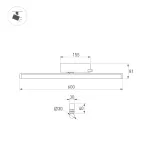 Arlight Светильник LGD-TUBE-TURN-4TR-L600-20Вт Day4000 BK 180 deg 230В IP20 036297(1)