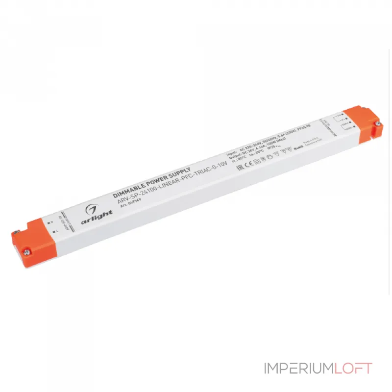 Блок питания ARV-SP-24100-LINEAR-PFC-TRIAC-0-10В 24В 4.16A 100Вт Arlight IP20 047949