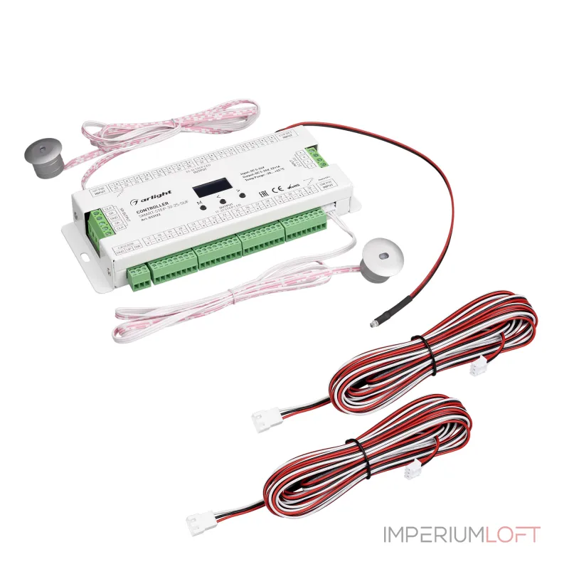 Arlight Контроллер лестничный SMART-STEP-32-2S-SUF 5-24В 32x1A SPI IP20 033122