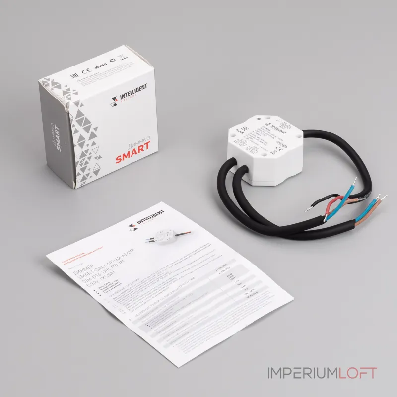 INTELLIGENT ARLIGHT Диммер SMART-DALI-601-62-ADDR-DIM-DT6-DRI-PD-IN 230В 1x1.5A IARL IP20 039135