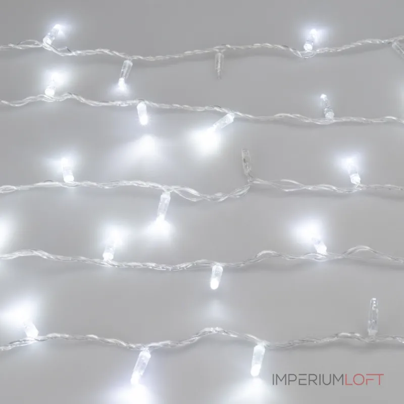 Arlight Светодиодная гирлянда ARD-STRING-CLASSIC-1000-CLEAR-100LED-PULSE White 230В 7Вт Ardecoled IP65 031638