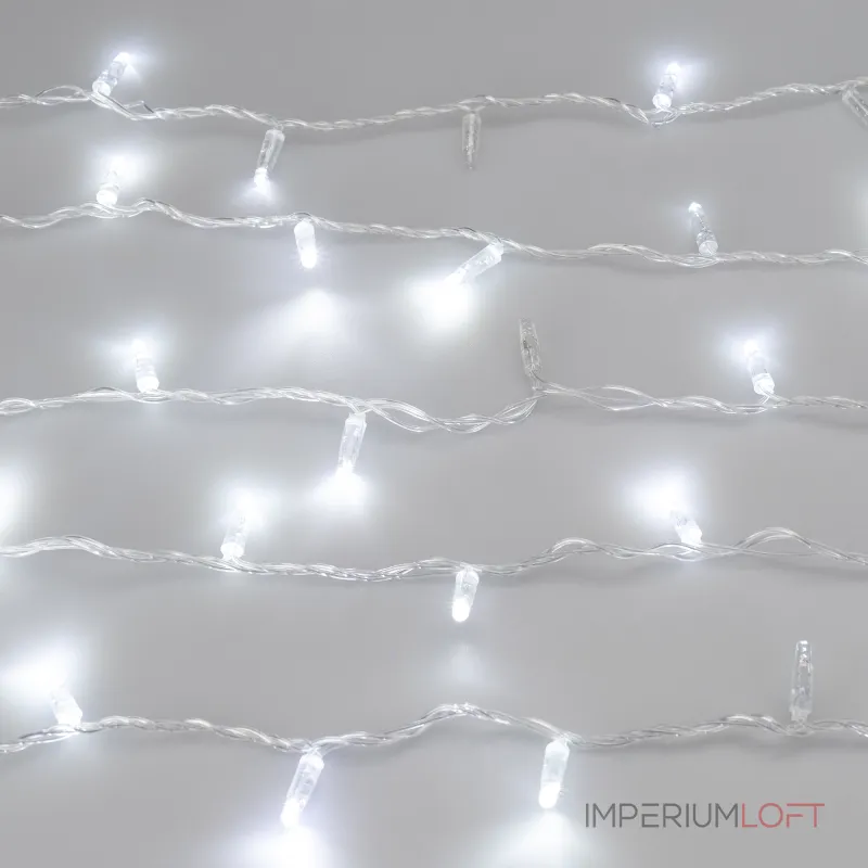 Arlight Светодиодная гирлянда ARD-STRING-CLASSIC-1000-CLEAR-100LED-PULSE White 230В 7Вт Ardecoled IP65 031638