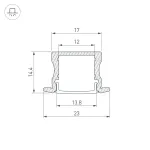 Arlight Профиль LINE-2315-F-2000 WHITE Алюминий 044265