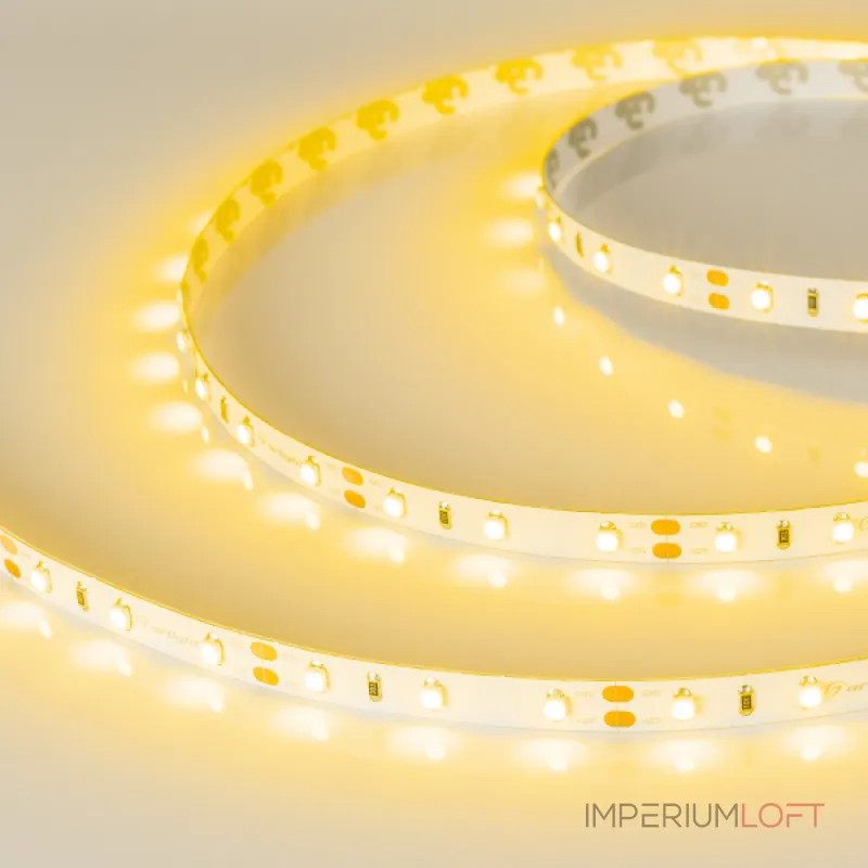 Arlight Лента RT-A60-8mm 12В Yellow 4.8 В/м IP20 2835 5м 010521(2)