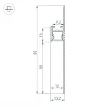 Arlight Профиль ARH-PLINTUS-50-FANTOM-3000 BLACK Алюминий 052699