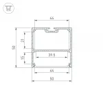 Arlight Профиль SL-LINE-5050-LW-3000 ANOD BLACK Алюминий 043977