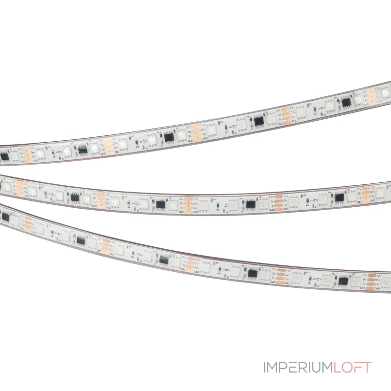 Arlight Лента герметичная SPI-PFS-B60-12mm 12В RGB-PX3-BPT 12 В/м IP68 5060 5м 039177