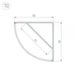 Профиль KANT-H55-2000 ANOD Arlight Алюминий 044578