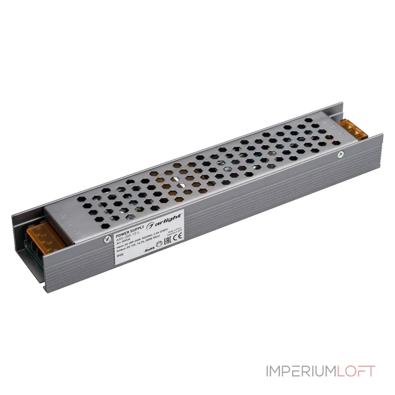 Arlight Блок питания ARS-200-12-L 12В 16.7A 200Вт IP20 Сетка 36 029534 Arlight Блок питания ARS-200-12-L 12В 16.7A 200Вт IP20 Сетка 36 029534
