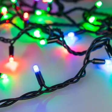 Arlight Светодиодная гирлянда ARD-STRING-PRO-10000-BLACK-100LED-LIVE RGB-DMX 24В 10Вт Ardecoled IP65 031750