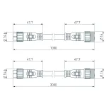 Arlight Коннектор питания ARL-LINE-3pin-1000-CON-MF 230В IP67 038887