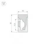 Arlight Силиконовый профиль WPH-FLEX-1018-SIDE-S10-20м WHITE Силикон 041089