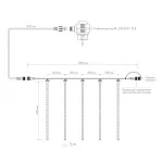 Arlight Светодиодная гирлянда ARD-ICEFALL-CLASSIC-D12-500-5PCS-CLEAR-72LED-LIVE WHITE 230В 6Вт Ardecoled IP65 026049
