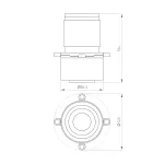 Насадка кадрирующая LGD-CROPLENS-R85 BK Arlight Металл 046746