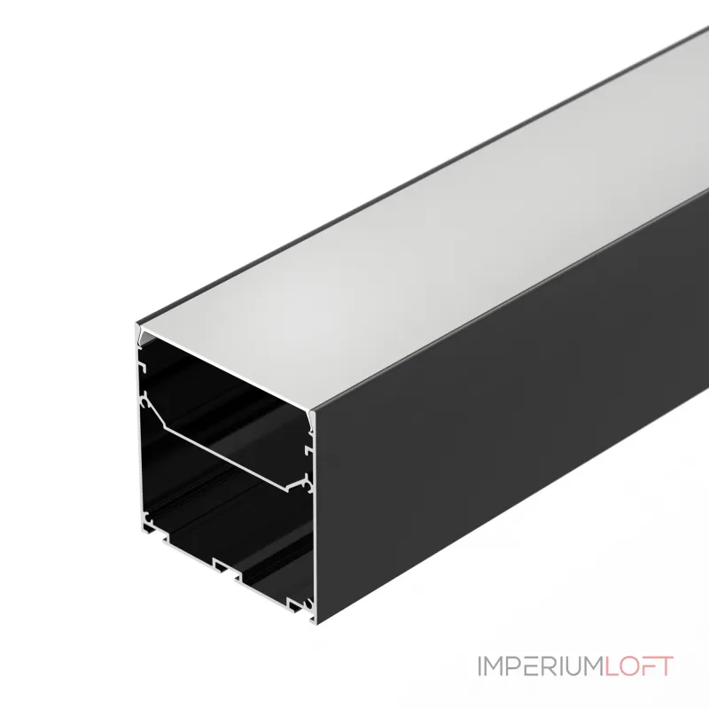 Профиль LINE-S-7575-3000 BLACK Arlight Алюминий 041857 Профиль LINE-S-7575-3000 BLACK Arlight Алюминий 041857
