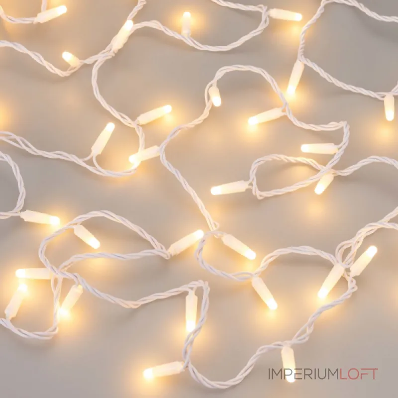 Arlight Светодиодная гирлянда ARD-STRING-CLASSIC-10000-WHITE-100LED-MILK-PULSE Warm 230В 7Вт Ardecoled IP65 031646