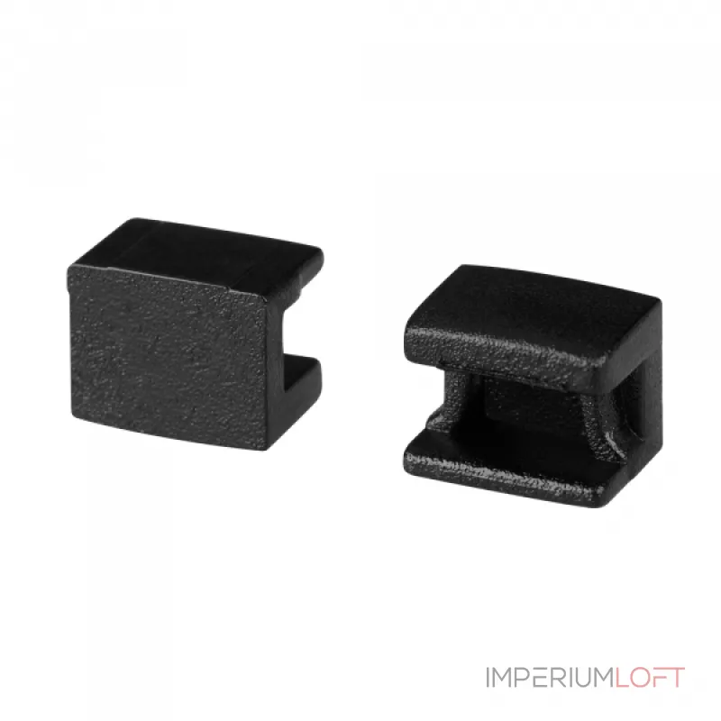 Заглушка PLINTUS-FANTOM-BENT BLACK глухая Arlight 043662