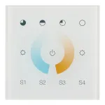 Arlight INTELLIGENT ARLIGHT Сенсорная панель DALI-901-11-1G-4SC-MIX-DT8-IN White BUS/230В INTELLIGENT IP20 037196