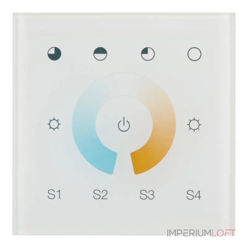 Arlight INTELLIGENT ARLIGHT Сенсорная панель DALI-901-11-1G-4SC-MIX-DT8-IN White BUS/230В INTELLIGENT IP20 037196