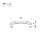 Экран STRETCH-SHADOW-100м OPAL-PVC A2-CONTOUR-PRO Arlight 046369