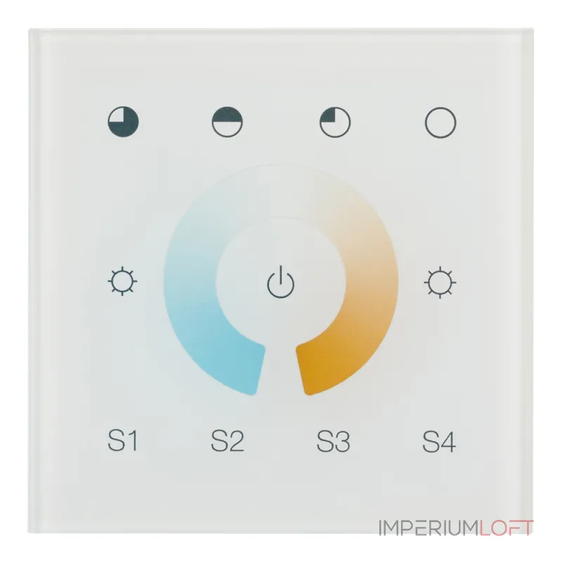 Arlight INTELLIGENT ARLIGHT Сенсорная панель DALI-901-11-1G-4SC-MIX-DT8-IN White BUS/230В INTELLIGENT IP20 037196