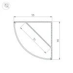 Профиль KANT-H55-2000 ANOD Arlight Алюминий 044578