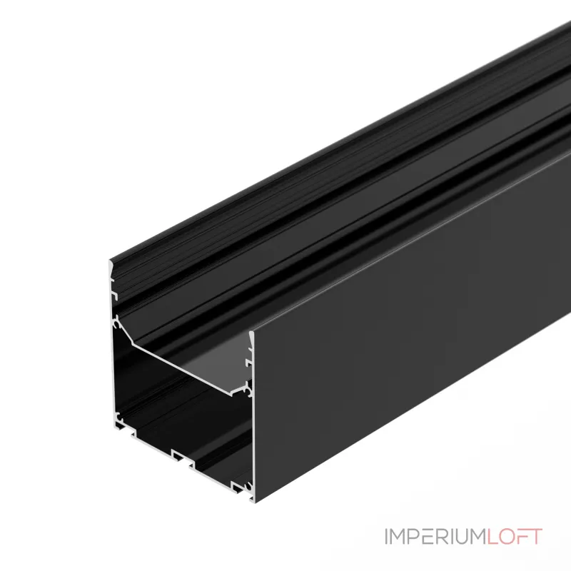Профиль LINE-S-7575-3000 BLACK Arlight Алюминий 041857 Профиль LINE-S-7575-3000 BLACK Arlight Алюминий 041857