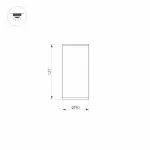 Arlight Светильник LGD-FORMA-SURFACE-R90-12Вт Warm3000 WH 44 deg 230В IP54 037261