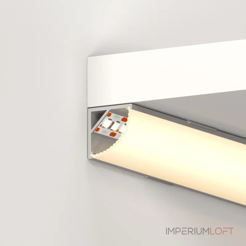 Arlight Профиль с экраном ARH-KANT-H16-2000 ANOD+OPAL Алюминий 036770